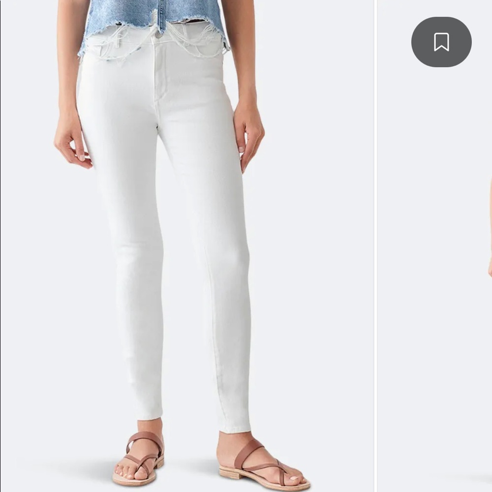 DL1961 White xtwill Florence instasculpt jeans